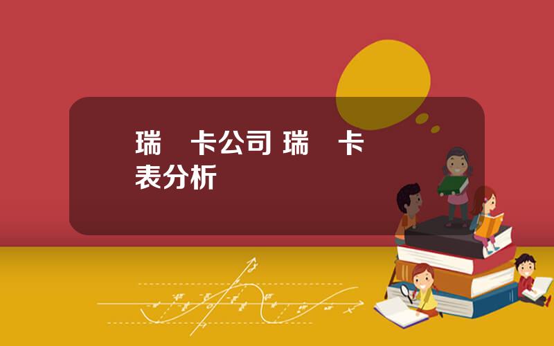 瑞貝卡公司 瑞貝卡財務報表分析